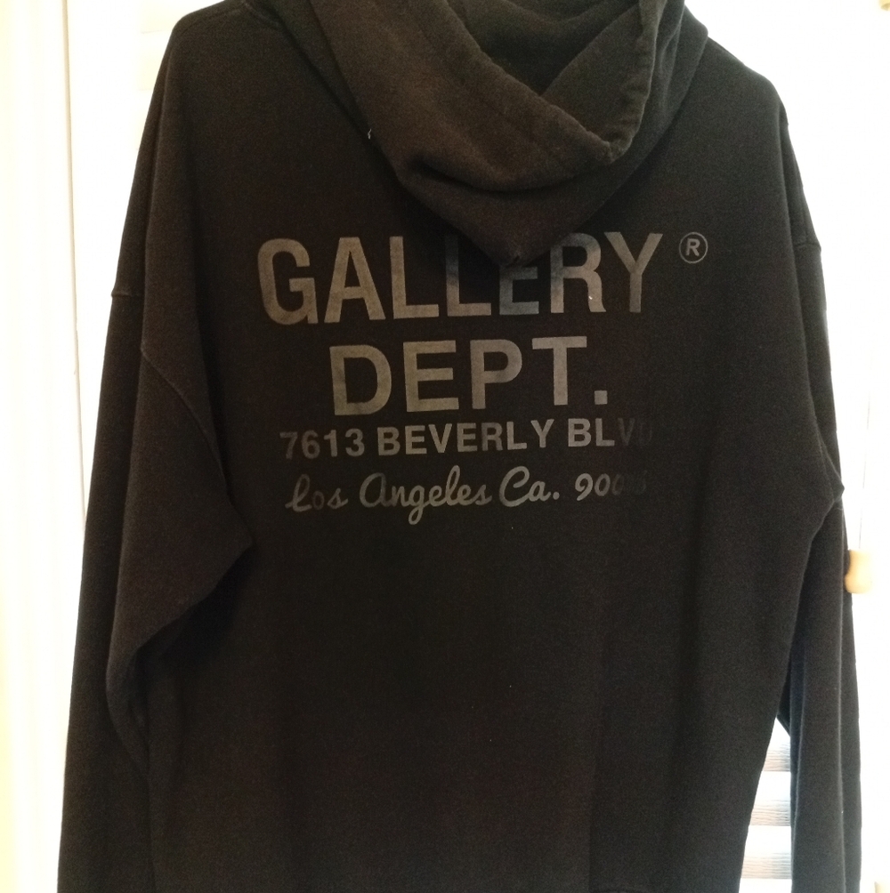 Gallery Dept Black Hooded Sweatshirt - Men - Picture 3 of 8